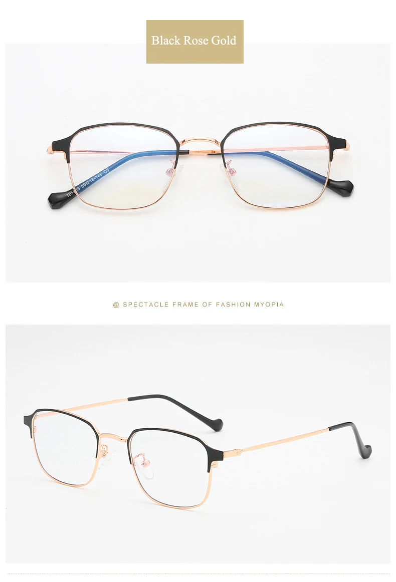 Модные металлические индивидуальные плоские зеркальные брови в полной оправе Ретро деловые очки в оправе могут быть оснащены очками для