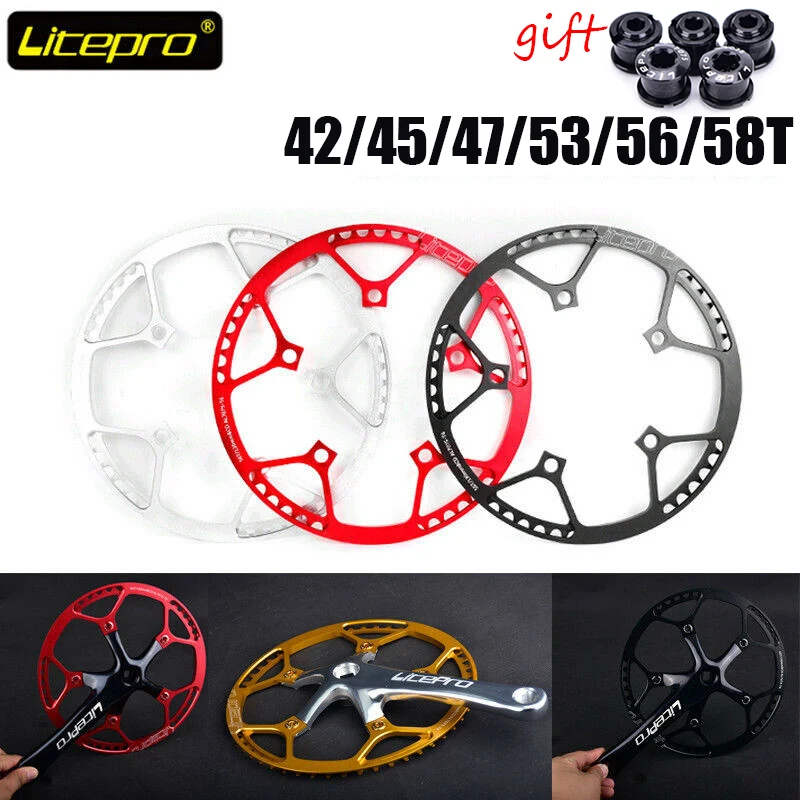 Сеть MTB колеса 130 BCD 42/45/47/53/56/58T круглая Складная велосипедная передняя звезда цепь для дорожного велосипеда кольцо бензопилы части велосипеда