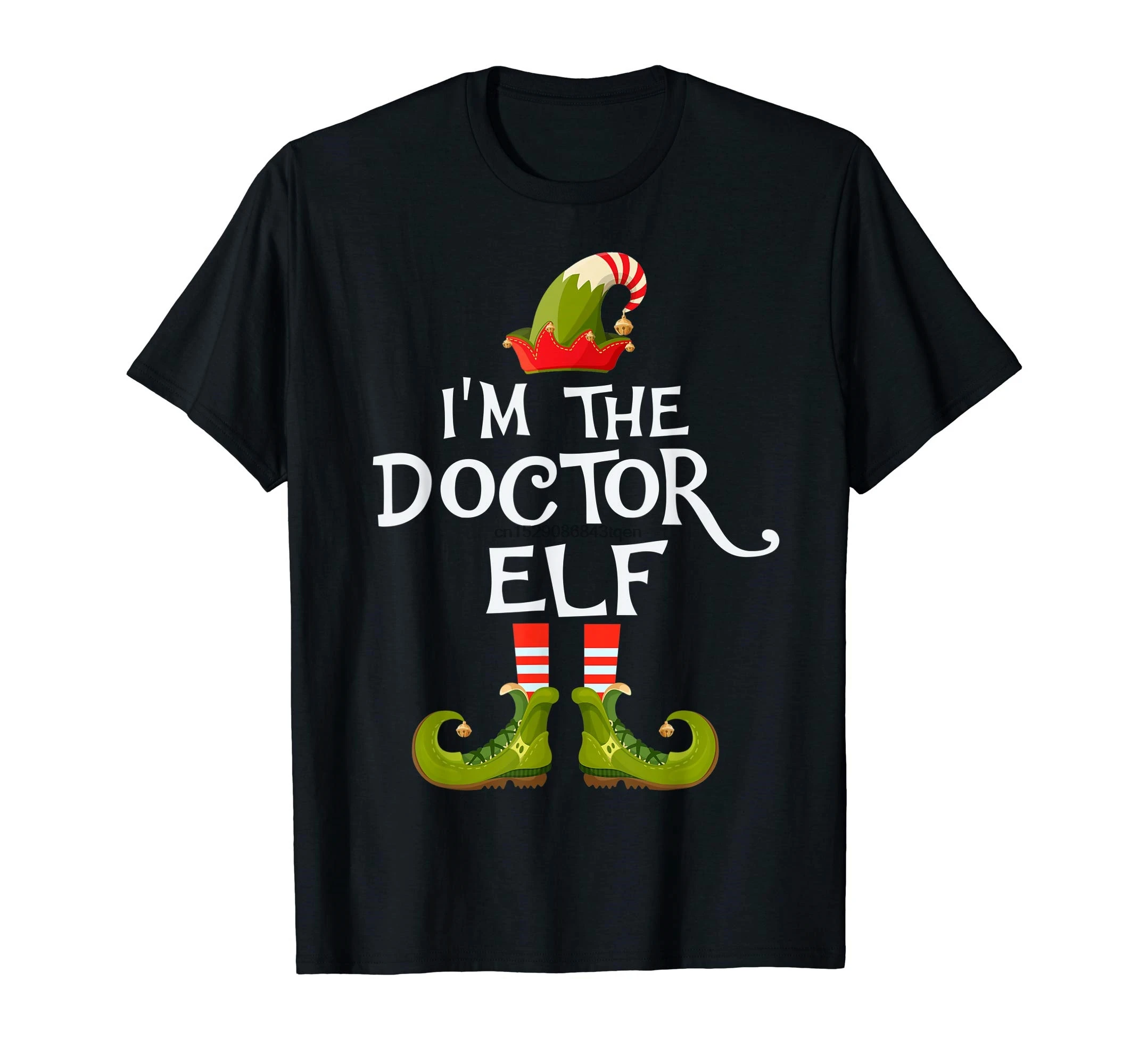 Костюм с надписью I'm The Doctor Elf семейный Рождественский подарок футболка Мужская