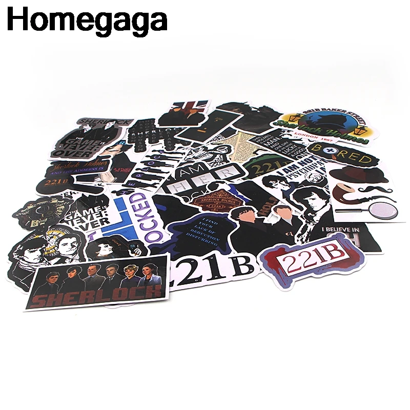 Homegaga 32 шт. Шерлок наклейки пакет для ноутбука скейтборд домашний декоративный виниловый наклейка Doodle Cool DIY Скрапбукинг альбом D2295