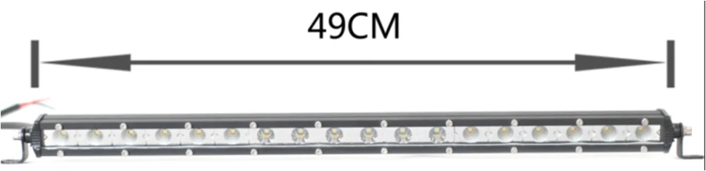 YAIT For Dodge Ram 2500 3500 2010- Lower Hidden Bumper Grille 20" 54W Straight LED Light Bar with free Wire Kit