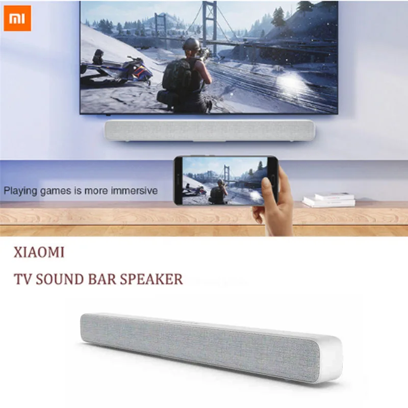 Original Xiaomi Mi TV Sound Bar Stereo Speaker With 8 Units For Home Television SoundBar White/Black | Электроника