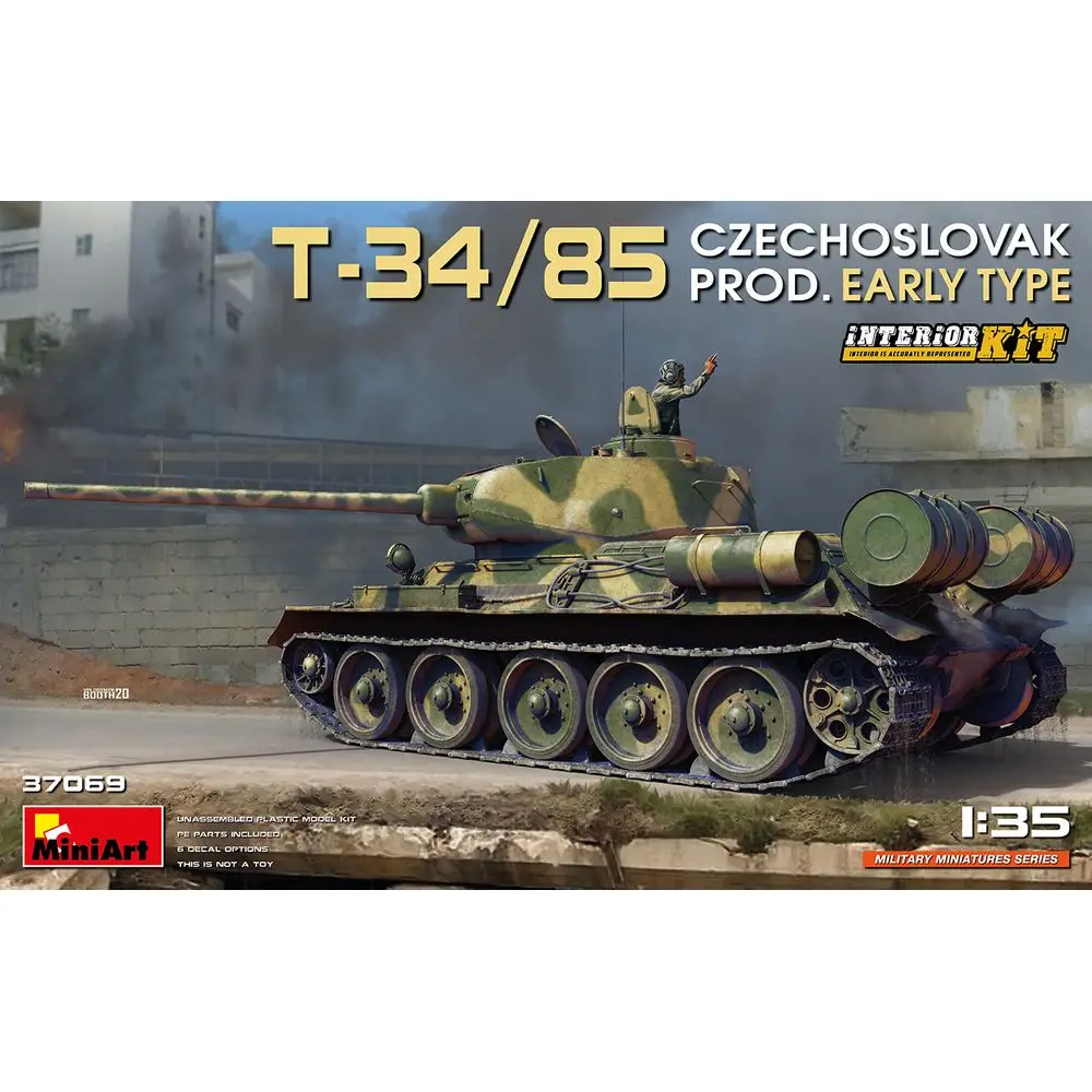 

MiniArt 37069 1/35 T-34/85 Czechoslovak Prod. Early Type. Interior Kit - Scale Model Kit