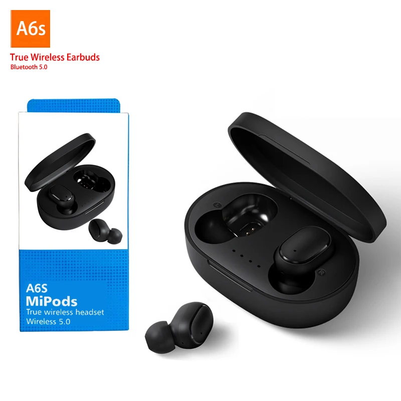 Оригинальные мини беспроводные наушники A6s для Redmi Airdots Xiaomi TWS Bluetooth 5 0 гарнитура
