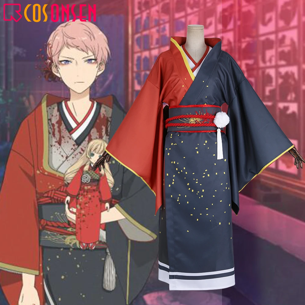 Карнавальный костюм ONSEN Ensemble Stars Itsuki Shuu для косплея кимоно с привидениями тамаори