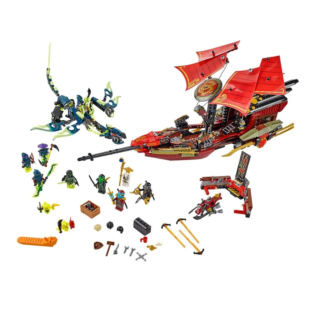 

Ninjagoe Building Blocks Compatible Legoe toys for Childrens Bricks Model Ninjagoe 70738 Final Flight of Destiny's Bounty