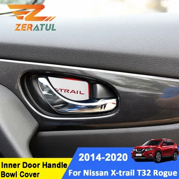 

Zeratul Car Inner Door Handle Bowl Protector Cover Trim Sticker for Nissan Xtrail X-trail T32 Rogue 2014 - 2020 Accessories
