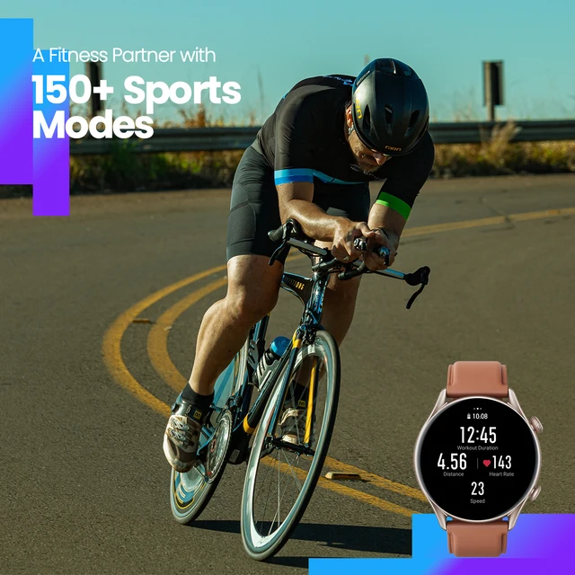 New Amazfit GTR 3 Pro GTR3 Pro GTR-3 Pro Smartwatch AMOLED Display Zepp OS App 12-day Battery Life Watch for Andriod 2