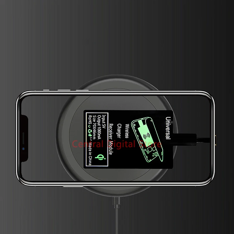 5 Вт Универсальный Qi беспроводной зарядный приемник адаптер модуль для iPhone 7 6 6S Plus 5 5S SE для samsung Xiaomi Micro usb type C