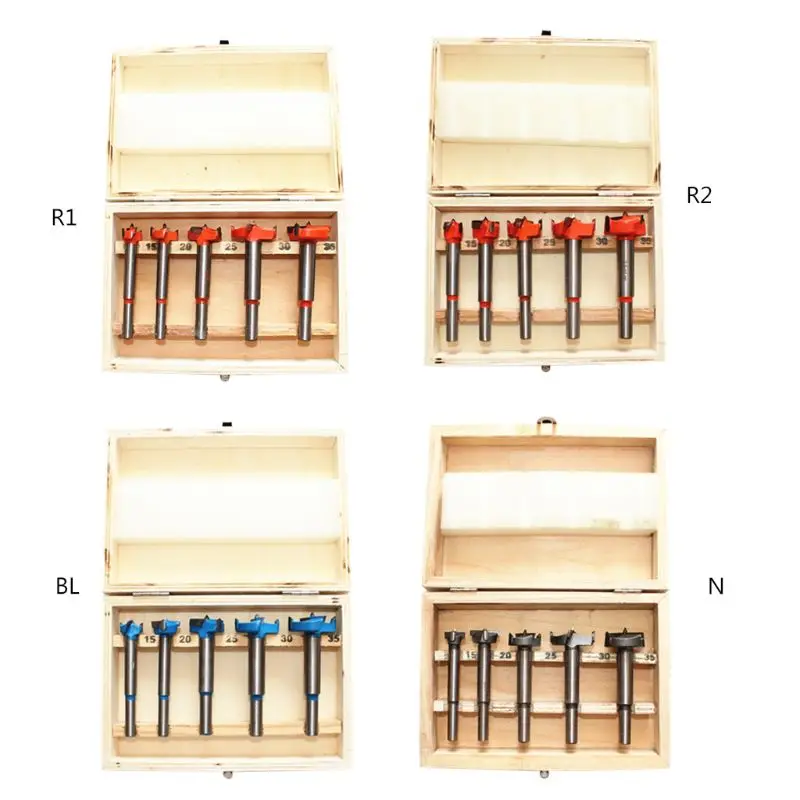 5pcs 15-35mm Adjustable Carbide Drill Bit Hinge Hole Opener Tipped Drilling Tool 5pcs 15-35mm Adjustable Carbide Drill Bit Hinge Hole Opener Tipped Drilling Tool