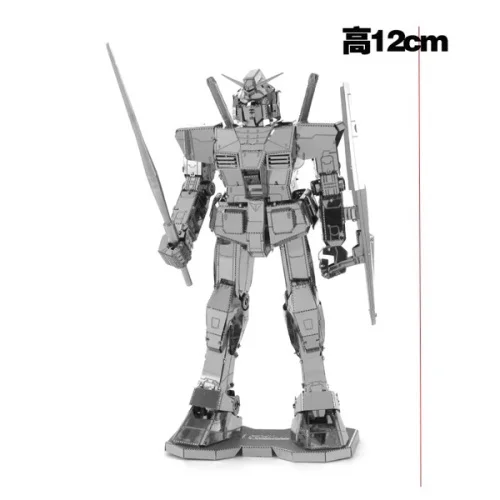 3D nano однотонные металлические головоломки DIY сборка модель Gundam меха - Цвет: Зеленый