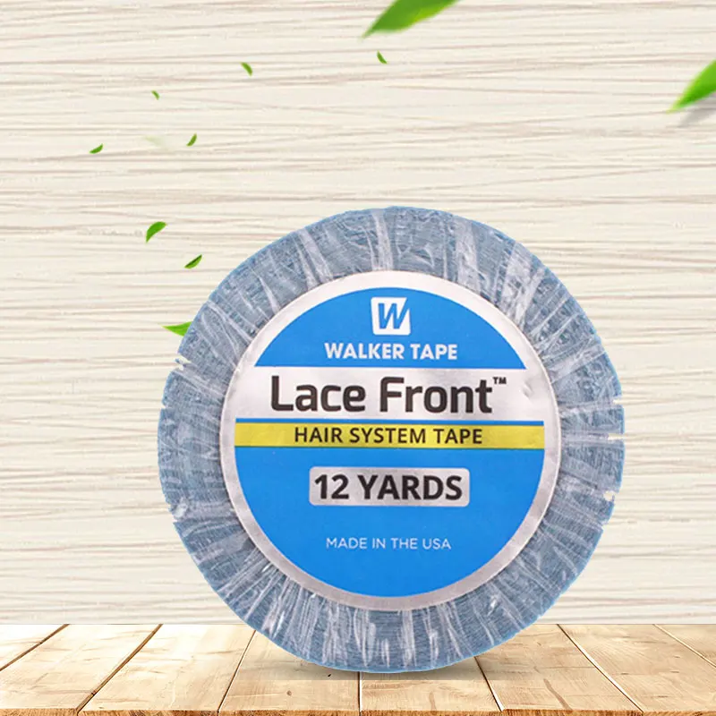 3/12/36yard Strong Lace Front Support Tape 0.8cm Adhesives Blue Walker Tape For Hair Extensions Lace Wigs