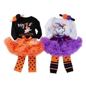 

First Halloween Girls Romper Infant Outfits Girls Suit skirt Princess Toddler Baby Clothes Halloween Dresse for New Born Baby
