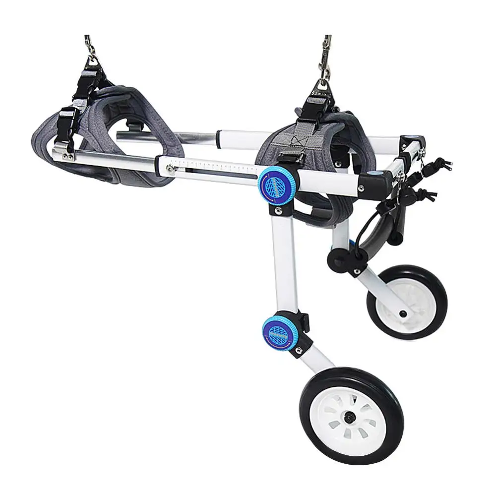 

High Quality Upgrade 2 Wheel Pet Wheelchair Walk Assistant Cart Kit For Handicapped Cat Dog Puppy Walker XS