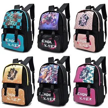 

Hot Anime Demon Slayer Backpack Waterproof Student School Bags One Piece Cosplay Travel Bag Knapsack Fashion anime backpack men