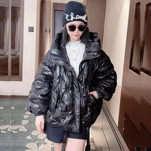 

2021 Winter Women Grey Duck Down Coat Warm Hooded Parkas Plus Sashes Casual Drawstring Long Sleeve Waist Female Down Outerwear