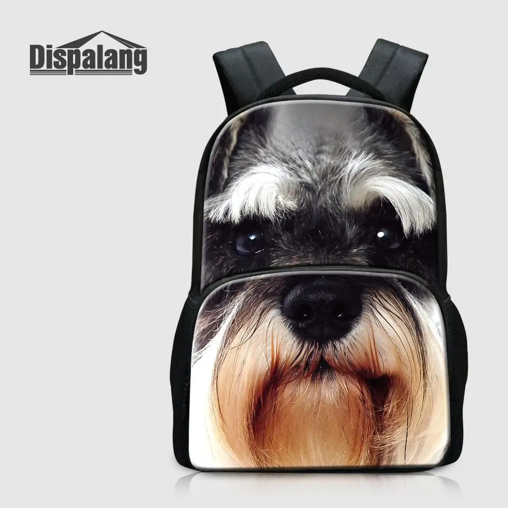 Backpack1 Dispalang женский рюкзак для ноутбука с принтом собаки, парусиновые школьные сумки для девочек-подростков, индивидуальный дизайн, школьный рюкзак 17 дюймов - Цвет: Backpack1