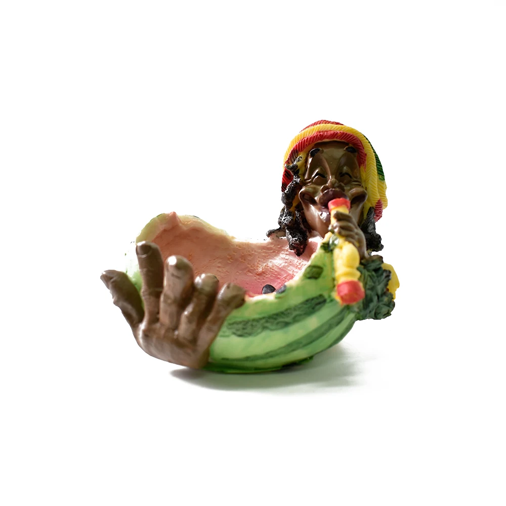 Крутая причудливая забавная Новинка табачная трава Rasta Смола Боб Марли ямайская пепельница для сигарет