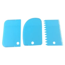 Прямая поставка PP пластиковый скребок для выпечки, посуда, сетка для торта, крем, соскабливание, арочный нож для выпечки колбасы