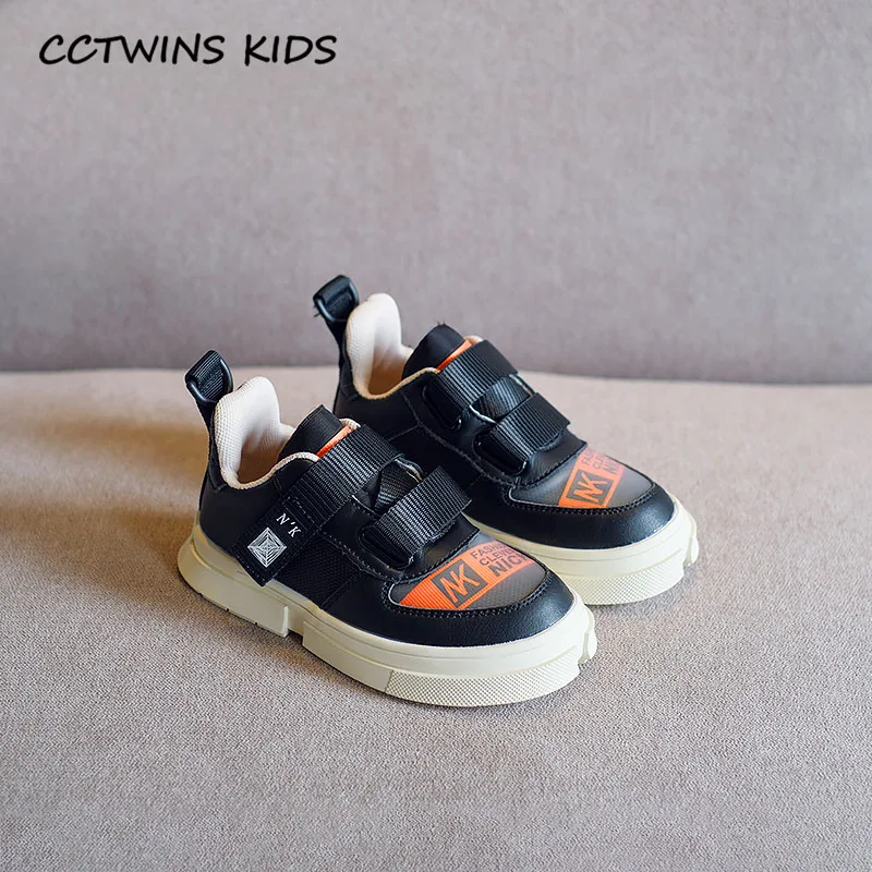 CCTWINS/детская обувь; осень года; детская обувь из натуральной кожи; Повседневные кроссовки для мальчиков; модные спортивные кроссовки для маленьких девочек; FC2699 - Color: Black