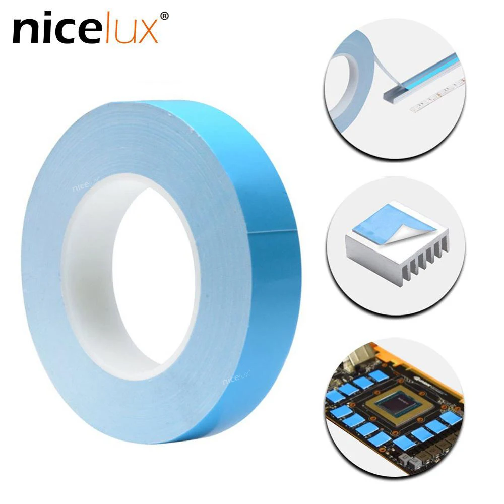 Conductive Adhesive-Tape Heatsink Chip Led-Strip 20mm-Width Double-Side 10mm 8mm 12mm