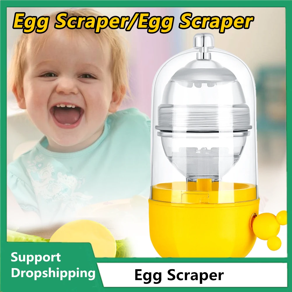 Eggs Yolk Mixing Whisk Inside Golden Egg Stiring Blend Maker Puller