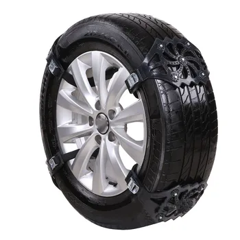 

4PCS Anti-Skip Belt Auto Tire Snow Chains Safe Driving TPU For Snow Ice Sand Muddy Offroad For Most Car SUV VAN Wheel