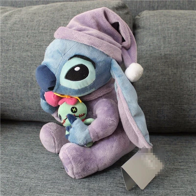 30 см Лило Ститч плюшевые игрушки Kawaii Ститч Холдинг Scrump мягкие чучело куклы игрушки для детей Рождественский подарок на день рождения