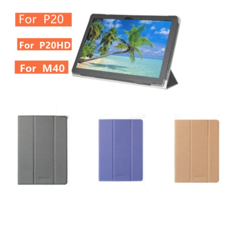 Capa de Couro para Teclast Tablet 10.1 Stand Estojo Protetor P20 P20hd M40 Mais Novo Brindes