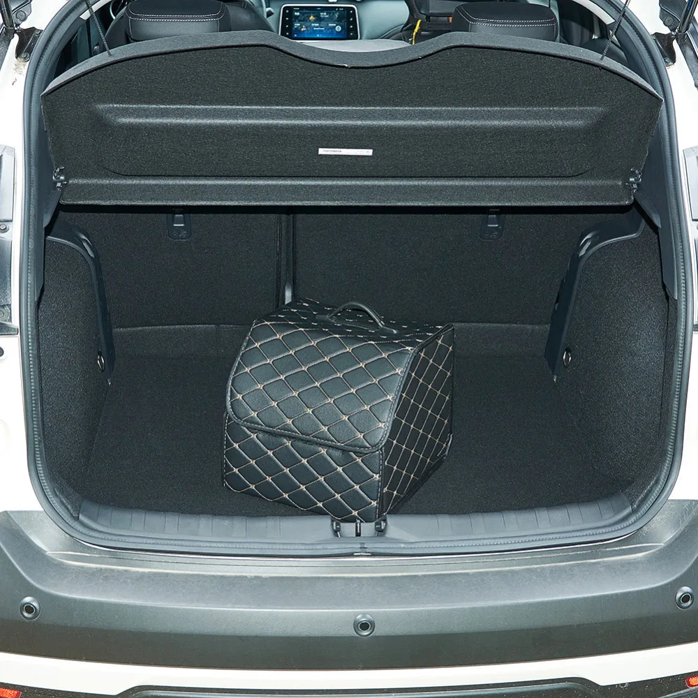 Автомобильный ящик для хранения багажник Портативный Органайзер Универсальный складной контейнер сумка SUV Van дополнительный багажник авто аксессуары