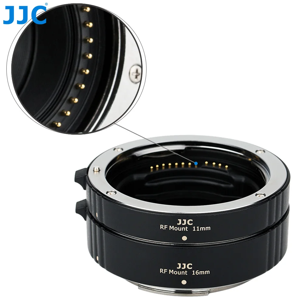 Conjunto de Tubo de Extensão Macro do Foco Automático da Montagem de Jjc Câmera sem Espelho do Quadro Completo e Lentes da Montagem de Canon rf para Canon Eos rp r rf - Image 3