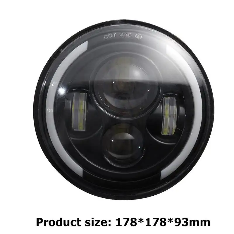 7 дюймов 150 Вт Halo ангельские глазки светодиодный фары DRL для Wrangler H4/H13 1 пара