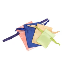 Высококачественная юбка из сатина недорогая сумка-кисет из атласной ткани мешочек на шнурке для украшений носового платка Подарочная сумка для ювелирные украшения для волос c логотипом отличный подарок