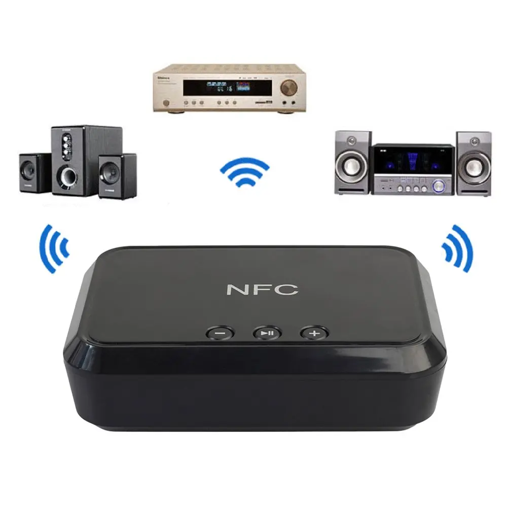 Настольный Bluetooth аудио приемник беспроводной музыкальный приемник динамик порт atile приемник usb зарядный порт NFC Hands Free