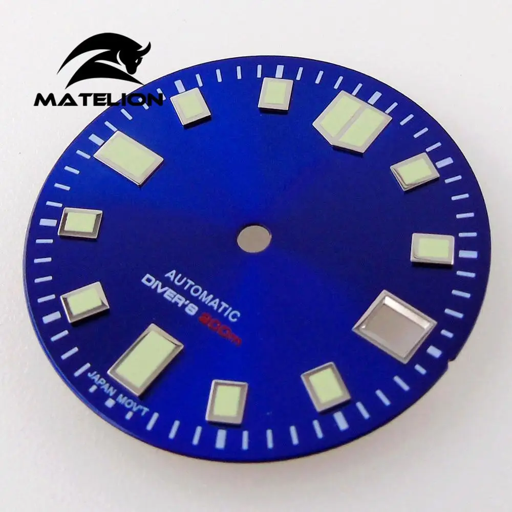 Quadrante Orologio 29mm Verde Luminoso per NH35 Movimento