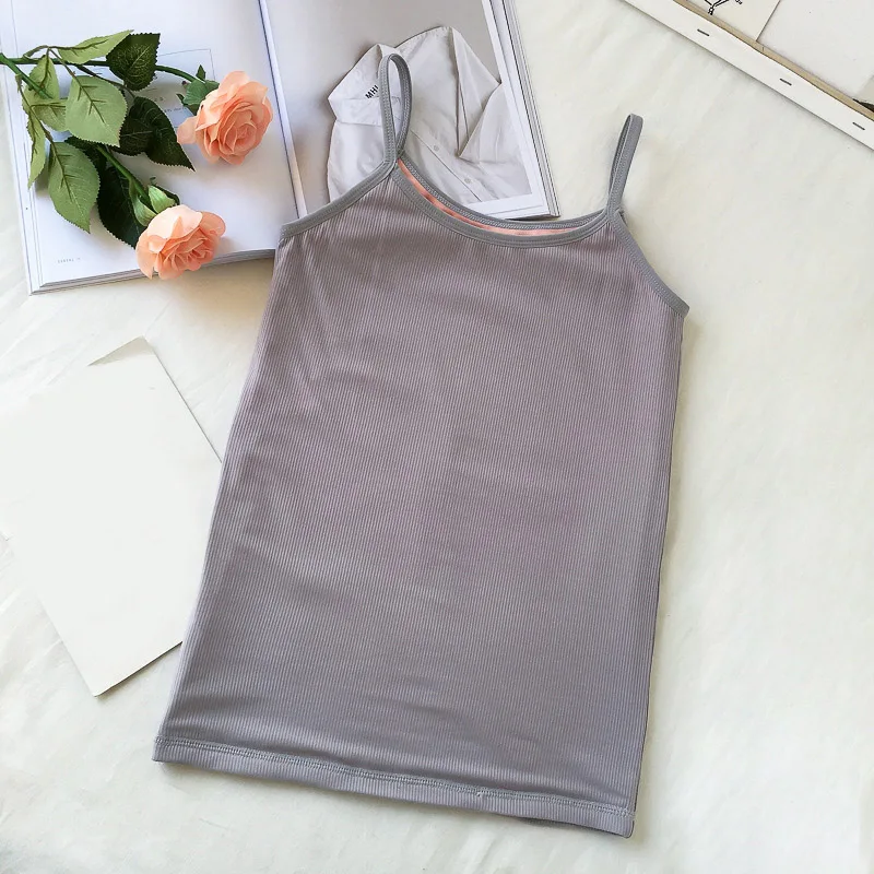 Fashion Women Winter Warm Intimate Solid Color Tank Tops Sleeveless Spandex Vest Seamless Casual Tees