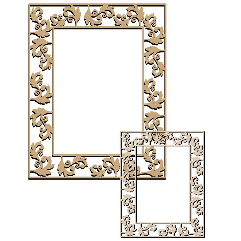 

Naifumodo Flower Dies Frame Metal Cutting Dies for DIY Scrapbooking Craft Card Embossing Die Cut New Template Stencil