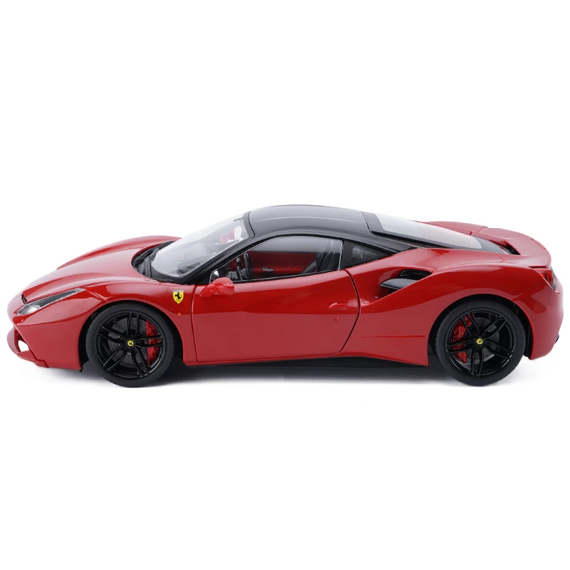 (JZ) Bburago 1/18 1:18 Ferrari 488 GTB спортивный гоночный автомобиль средство литья под