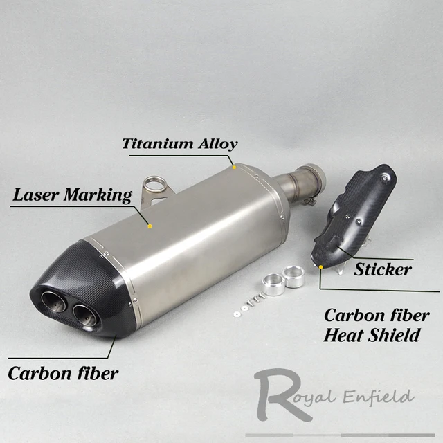 モーターサイクル エキゾーストサイレンサー カーボンファイバーヒートシールド Ktm duke 790 890 890r 2018 - 2023 カーボンファイバーエキゾーストサイレンサー,モーターサイクル用,r1