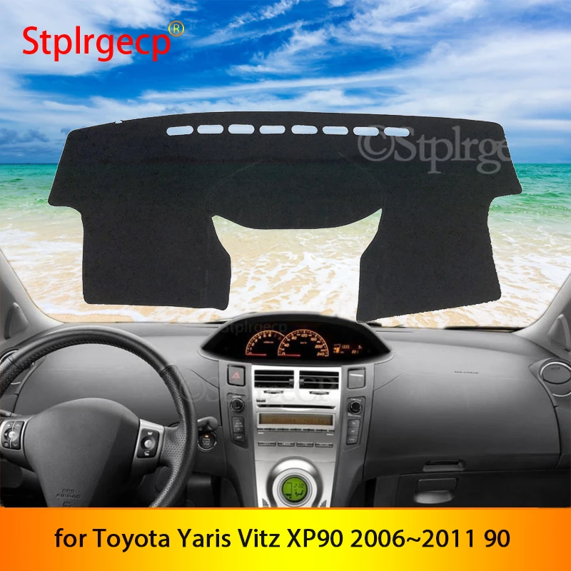 Для Toyota Yaris Vitz XP90 2006 ~ 2011 Противоскользящий коврик для приборной панели накладка