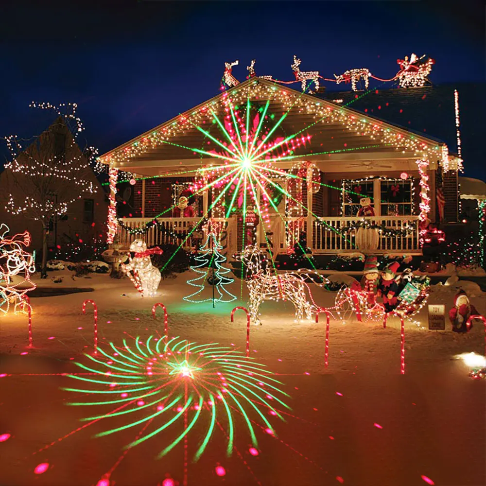 Outdoor Christmas Laser Projector New Year Decorations Lights 2021 Dynamic 32 Patterns with Remote Outdoor Christmas Laser Projector New Year Decorations Lights 2021 Dynamic 32 Patterns with Remote
