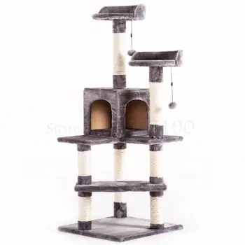 

Pet supplies cat frame cat climbing frame sisal cat dog toy cat nest grinding claw cat scratch board pet five-story big cat vill