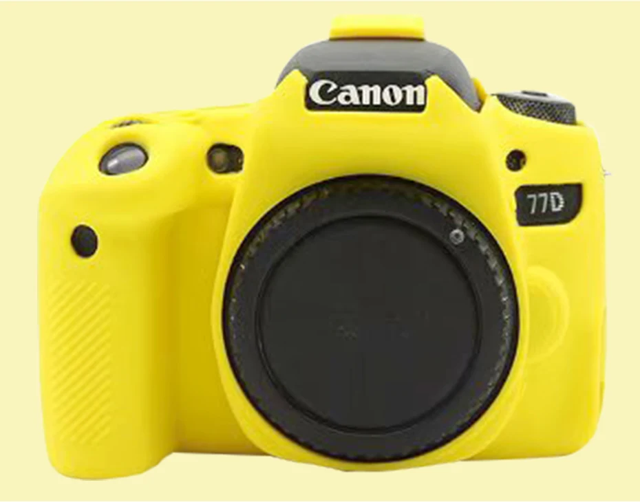 CAENBOO для Canon EOS 77D сумка для камеры Мягкий силиконовый резиновый защитный чехол для корпуса чехол для Canon EOS 77D черная цветная сумка