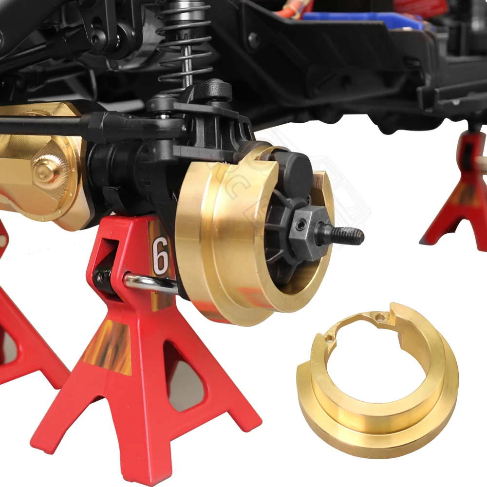Hochleistungs-Gegengewichtssatz aus Messing, Portal-Antriebsachsgehäuse, Stoßstangenhalterung für 1/10 RC Cwawler TRX4 TRX6 Upgrade-Teil – Detail 22