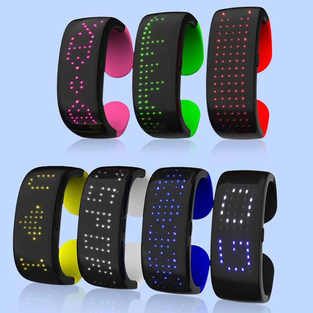 LED Light Display 4-7 cm Bracelet Boosts Props For Night Running Party Concert cr2025 / CR2032 Universal Wristband | Спорт и