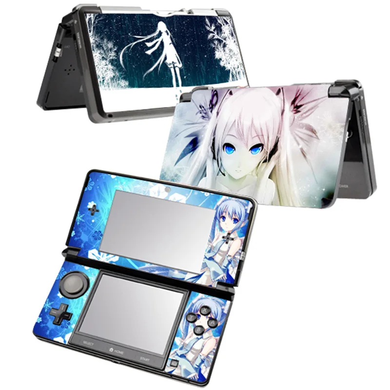 Cartoon design for 3DS Console Gamepad Protector Cover  For 3DS Sticker for nintend o 3ds pvc skin sticker 