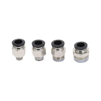 

10PCS PC10 Pneumatic Fittings PC10 Male thread -1/8 1/4 3/8 1/2 01 02 03 04 to Tube push air tube 10 mm Straight connection