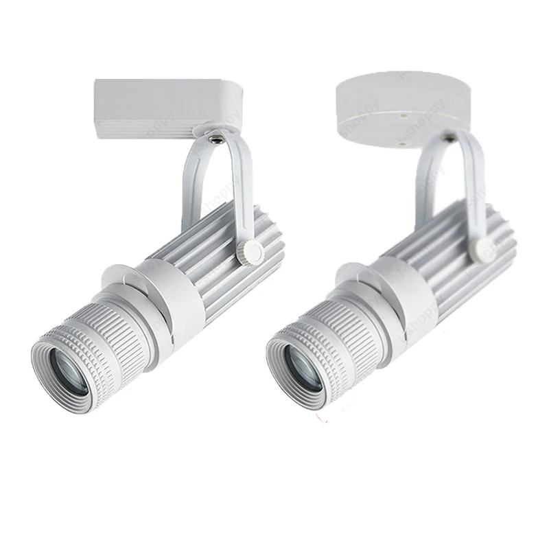 

Indoor 7W/10W/15W LED COB Ceiling Light Fixture Spotlight Zoom Picture Focus Lamp Adjustable Aperture Teahouse White Shell