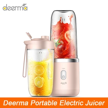 

Deerma Portable Electric Juicer 400ML 2 blades Wireless Automatic Multipurpose Mini USB Rechargable JuiceCup Blender Cut Mixer