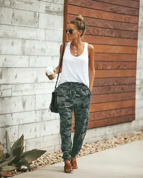 

US Womens Camo Cargo Trousers Casual Pants Military Army Combat Camouflage Pant